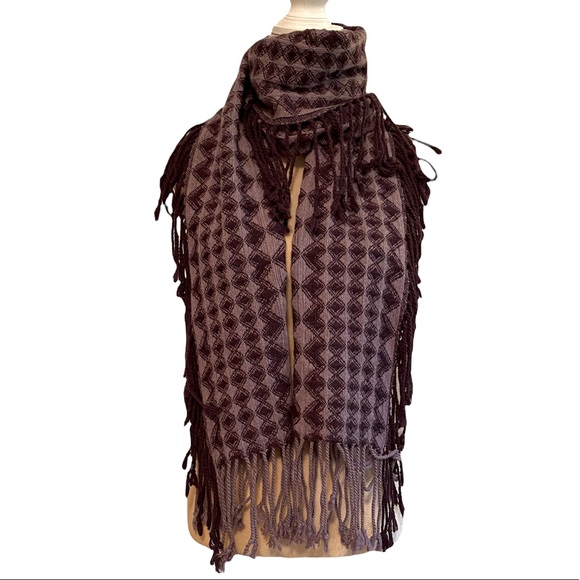 Banana Republic Accessories - Banana Republic Wool Blend Fringe Scarf